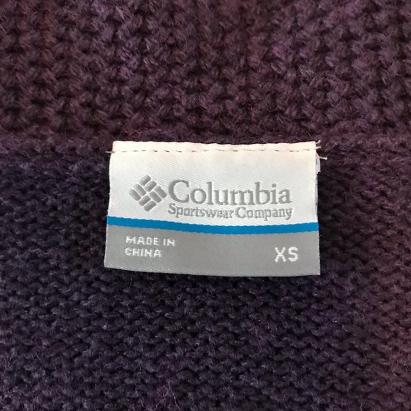 Columbia Turtleneck Warm Sweater -C: Purple - Picture 12 of 16